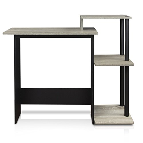 Furinno 11192GYW/BK Efficient Home Laptop Notebook Computer Desk, Oak Grey/Black, Only $30.32, free shipping
