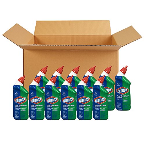 Clorox Toilet Bowl Cleaner with Bleach, Fresh Scent - 24 Ounces, 12 Bottles/Case (00031), Only $21.75
