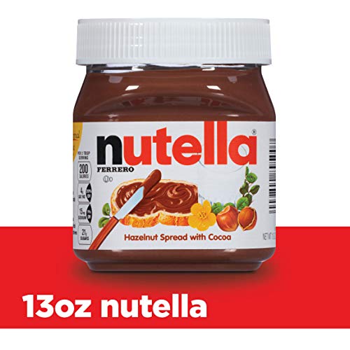 史低价！Nutella Chocolate Hazelnut Spread美味榛子可可味面包涂抹酱，13 oz，现仅售$2.84，免运费！26.5 oz款仅售$5.48