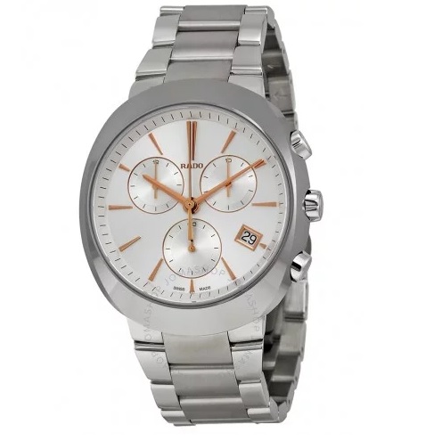 RADO D Star Chronograph Off White Dial Stainless Steel Men's Watch Item No. R15937113, only $449.00 after applying coupon code, free shipping