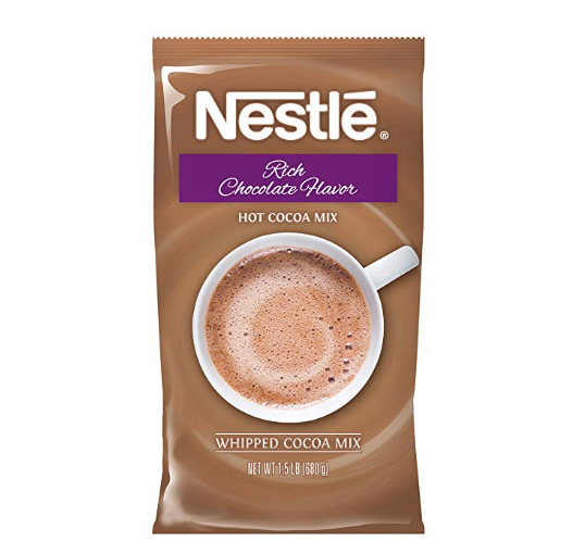 Nestle Hot Chocolate Mix, Hot Cocoa, Rich Chocolate Flavor, Made with Real Cocoa, Whipped Cocoa, 1.5 lb. Bag only $11.87