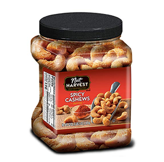 Nut Harvest Cashews, Spicy, 24 oz jar, Only $9.92