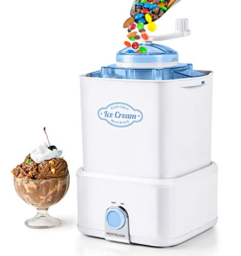 史低價！Nostalgia CICM2WB 2誇脫冰淇淋機，原價$49.99，現僅售$34.99，免運費！