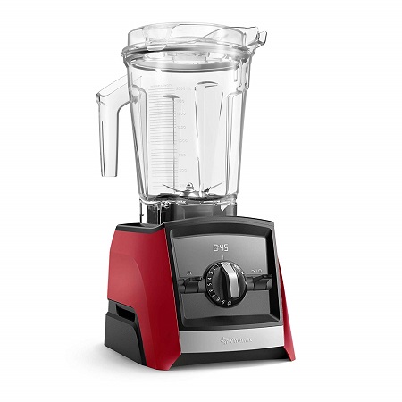 Vitamix A2500 Ascent Series Smart Blender, Professional-Grade, 64 oz. Low-Profile Container, Red (Renewed), Only $279.95, You Save $120.00(30%)