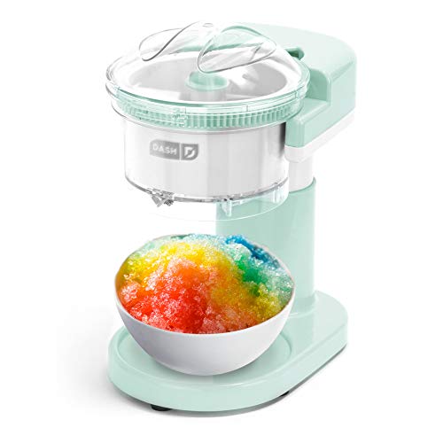 Dash DSIM100GBAQ02 Shaved Ice Maker + Slushie Machine with with Stainless Steel Blades for Snow Cone, Margarita + Frozen Cocktails, Organic, , Only $24.99