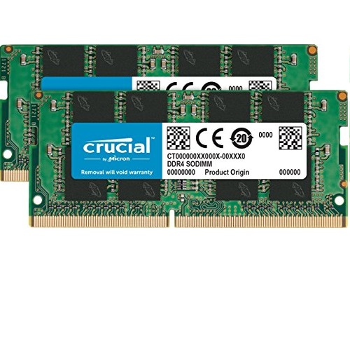 Crucial 32GB Kit (16GBx2) DDR4 2400 MT/s (PC4-19200) DR x8 SODIMM 260-Pin Memory - CT2K16G4SFD824A, Only $99.99, free shipping