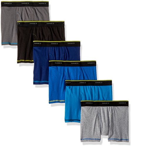 Hanes Boys' Cool Comfort Breathable Mesh Boxer Brief 6-Pack, Only $7.31