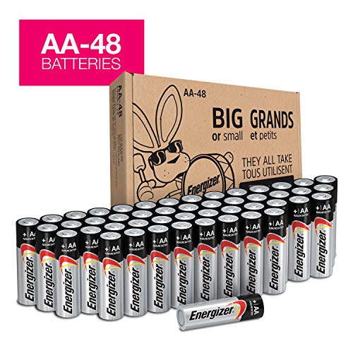 Energizer AA Batteries (48Count), Double A Max Alkaline Battery - Packaging May Vary, Only $14.99