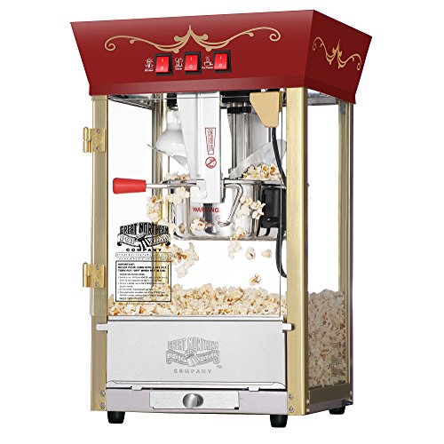 Great Northern Popcorn Red Matinee Movie Theater Style 8 oz. Ounce Antique Popcorn Machine, Only $107.59, free shipping