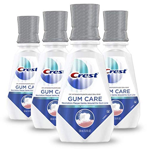 Crest Gum Care Mouthwash, Cool Wintergreen, 16.9 fl oz. (Pack of 4), Only $11.18