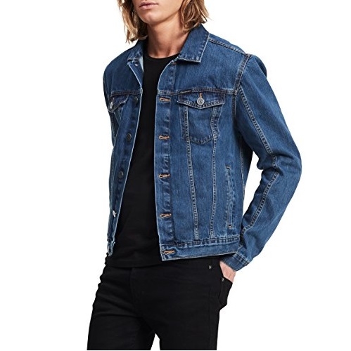 Calvin Klein Jeans Men's Denim Trucker Jacket, Only $29.999, free shipping