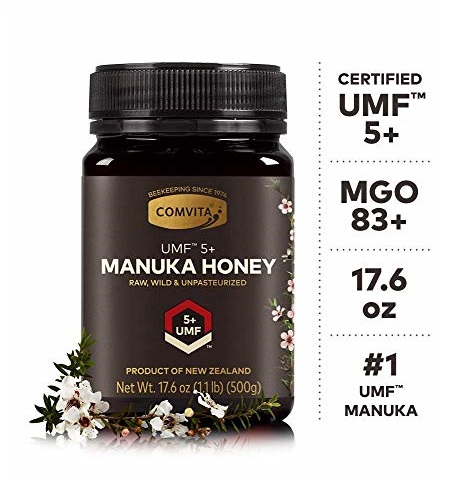 Comvita Certified UMF 5+ (MGO 83+) Raw Manuka Honey I New Zealand's #1 Manuka Brand I Authentic, Wild, Unpasteurized, Non-GMO Superfood for Daily Wellness I 17.6 oz, Only $27.99,