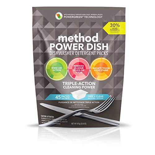 Method Power Dish Dishwasher Soap Packs, Free + Clear, 45 Count, Only $6.04, free shipping after clipping coupon and using SS
