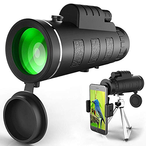 QyFrlin Monocular Telescope - High Power Shockproof Waterproof Compact Scope, HD Dual Focus BAK4 Prism Lens with Phone Tripod Quick Smartphone Holder only $14.74