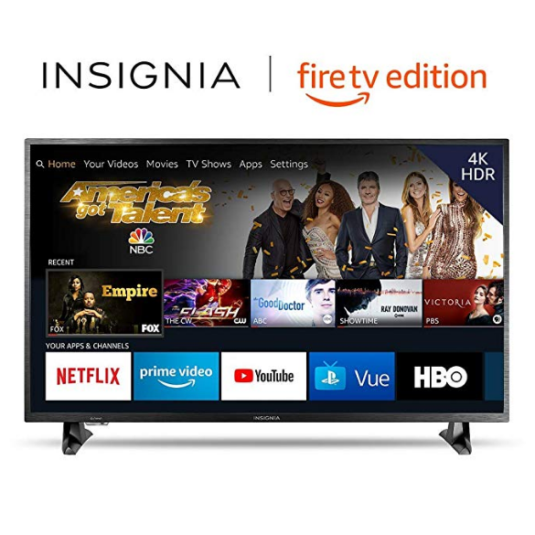 史低價！Insignia NS-50DF710NA19 50英寸 4K HDR Fire 超清智能電視，原價$350.00，現僅售$249.99，免運費