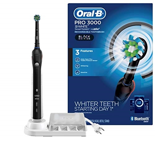 Oral-B Pro 3000 Electric Toothbrush Smartseries With Bluetooth Connectivity, Black Edition (Powered By Braun), Only $44.99