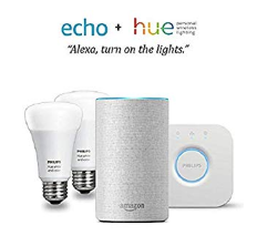 僅限PRIME : Echo Dot 智能語音助手 + Hue 智能燈泡套裝低至4折，多款套裝可選！折扣僅限Prime會員