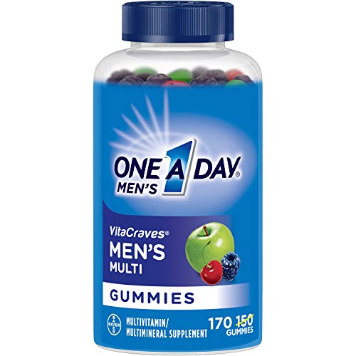 One A Day Men's VitaCraves Multivitamin Gummies, Supplement with Vitamins A, C, E, B6, B12, and Vitamin D, 170 Count, Only $7.65