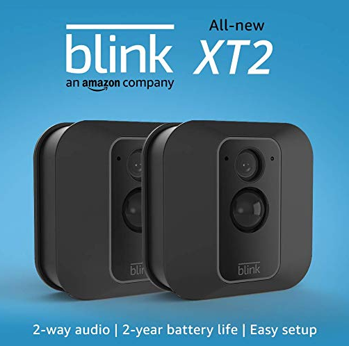 All-new Blink XT2 Outdoor/Indoor Smart Security Camera with cloud storage included, 2-way audio, 2-year battery life - 2 camera kit, Only $134.99