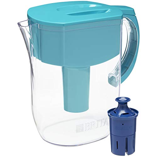 Brita Everyday Pitcher with 1 Longlast Filter, Large 10 Cup, Turquoise, Only $24.49