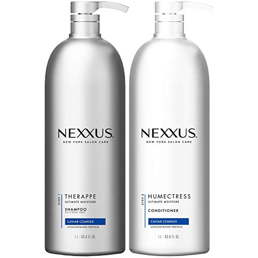 Nexxus 顶级品牌保湿 洗发水 + 护发素超值套装，33.8oz/瓶，共2瓶，原价$46.39，现点击coupon后仅售$15.99， 免运费