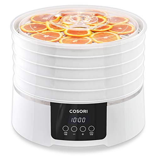 COSORI Food Dehydrator Machine(50 Recipes) with Digital Timer and Thermostat Preset,5 BPA-Free Trays Food Dryer for Beef Jerky,Fruit,Dog Treats,Herbs, Only $49.99
