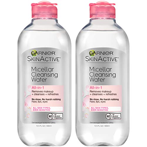 Garnier SkinActive Micellar Cleansing Water, For All Skin Types, 13.5 Fl. Oz (2 Count), Only $11.96