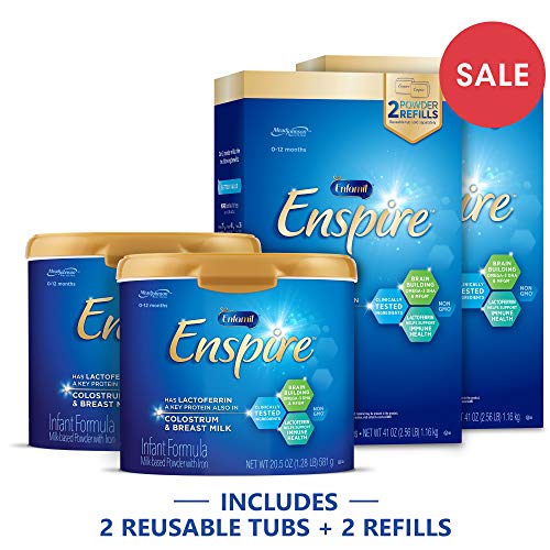 Enfamil Enspire Baby Formula Milk Powder, 123 ounce - Contains MFGM, Lactoferrin (found in Colostrum), Omega 3 DHA, Iron, Probiotics, & Immune Support, Only$142.24