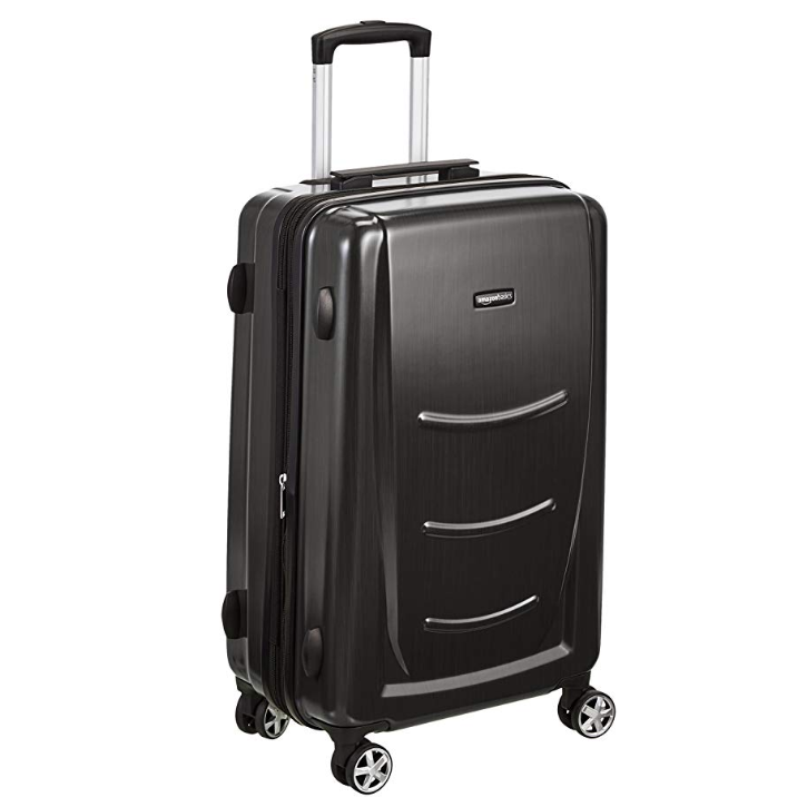 AmazonBasics Hardshell Spinner Luggage, Slate Grey only $37.39