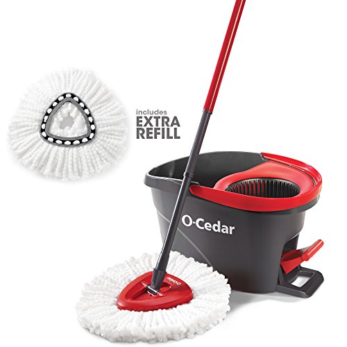 O-Cedar Easywring Microfiber Spin Mop & Bucket Floor Cleaning System with 1 Extra Refill, Only $33.84