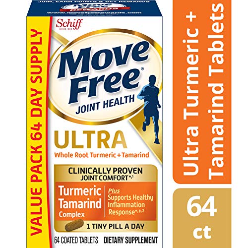 Move Free Turmeric & Tamarind Ultra Joint Health Supplement, (60 + 4 Free) Count Tablets, Only $18.84