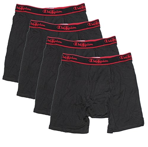 Champion 男子平角内裤，4条装，现仅售 $12.99