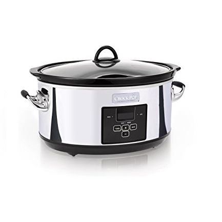 Crock-pot   7 Quart Programmable Slow Cooker with Digital Countdown Timer|Polished Platinum, Only $39.99