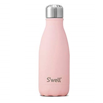 S'well 10009-A18-06465 Stainless Steel Water Bottle, 9 oz, Pink Topaz, Only $14.99