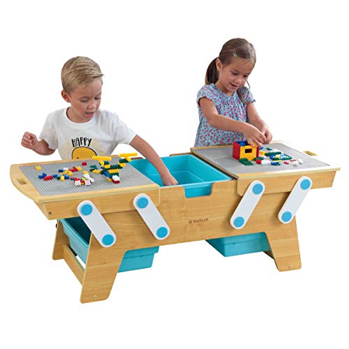 史低價！KidKraft 搭建玩具 工作桌，帶收納盒，現僅售$77.99，免運費！