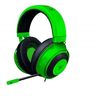 Razer Kraken Gaming Headset 2019: Lightweight Aluminum Frame - Retractable Noise Cancelling Mic - for PC, Xbox, PS4, Nintendo Switch - Green, Only $55.00