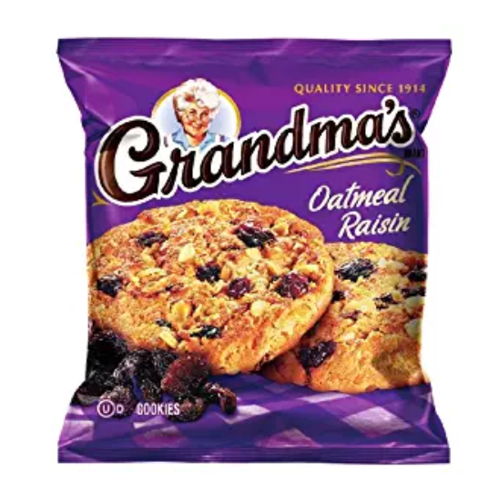 Grandma's Oatmeal Raisin Cookies, 2.5 Ounce (Pack of 60) only $21.99