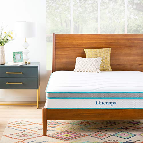 Linenspa 10英寸記憶泡沫床墊，原價$319.99，現僅售$271.99 ，免運費！