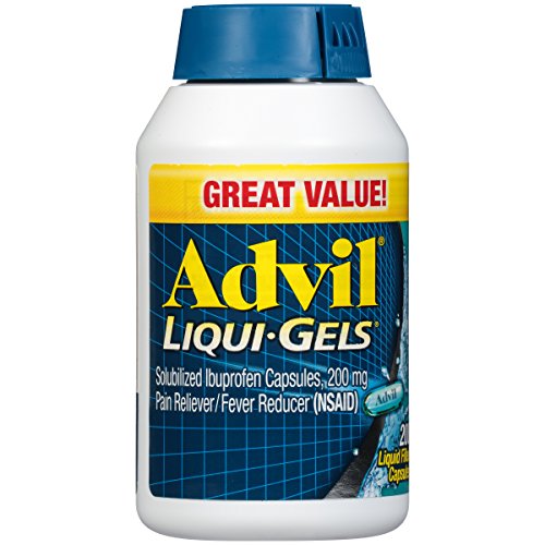 Advil Liqui-Gels (200 Count (Pack of 1)) Pain Reliever / Fever Reducer Liquid Filled Capsule, 200mg Ibuprofen, Temporary Pain Relief, Only $7.71