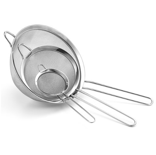 Cuisinart CTG-00-3MS Set of 3 Fine Mesh Stainless Steel Strainers, Only $11.99