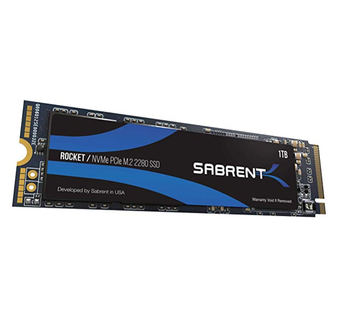 Sabrent 1TB Rocket NVMe PCIe M.2 2280 Internal SSD High Performance Solid State Drive (SB-ROCKET-1TB) only $109.98
