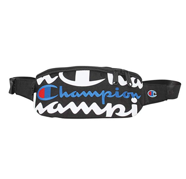 Champion Logo款拉链式挎包,原价$35.00, 现仅售$19.95
