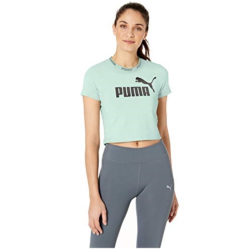 PUMA彪马 logo短款女子短袖T恤，原价$28.00，现仅售$12.44