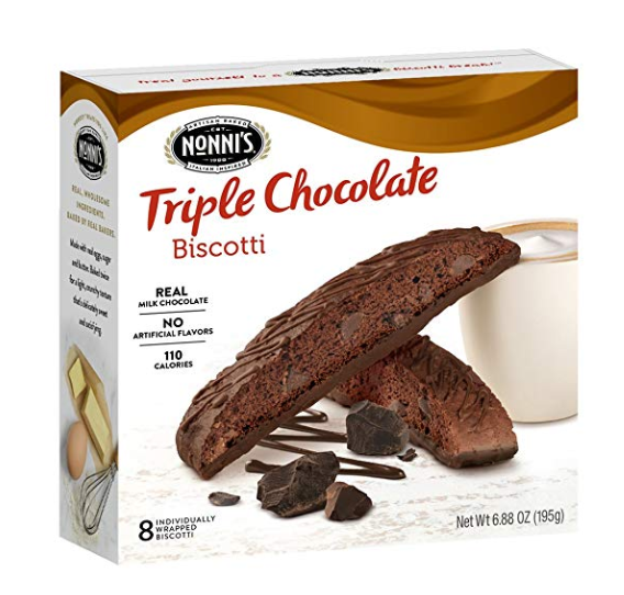 Nonni's Biscotti 三层巧克力饼干 6.88oz 8块装，现仅售$4.49
