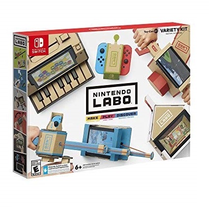 史低价！ Nintendo Labo Variety Kit Switch 纸板游戏套装，原价$69.99，现仅售$39.99，免运费！