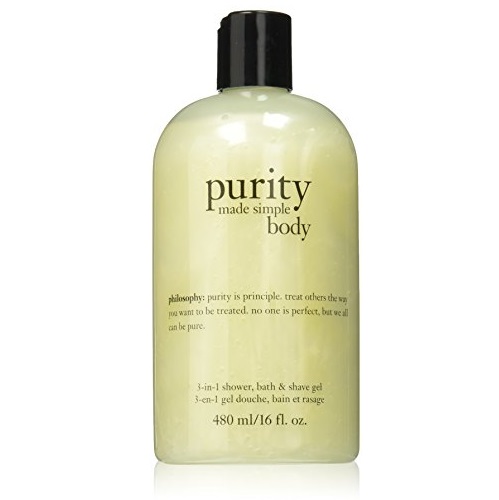 Philosophy Purity Made Simple Body 3-in-1 Shower Bath and Shave Gel, 16 Ounce, Only $18.99, free shipping