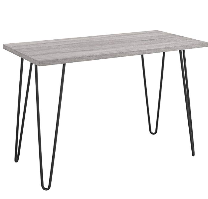 Ameriwood Home Owen Retro Desk with Metal Legs Weathered Oak, Only $47.59, You Save $35.41(43%)