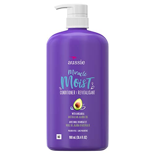 Aussie For Dry Hair Paraben-Free Miracle Moist Conditioner Without Avocado & Jojoba, 30.4 Fluid Ounce, 4 Count, Only $23.96