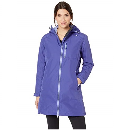Helly Hansen Women's Long Belfast Insulated Waterproof Windproof Breathable Raincoat Jacket with Hood, Only $55.66, free shipping