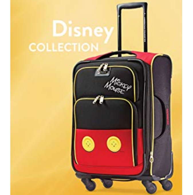 American Tourister Disney Softside Luggage with Spinner Wheels $68.24，free shipping